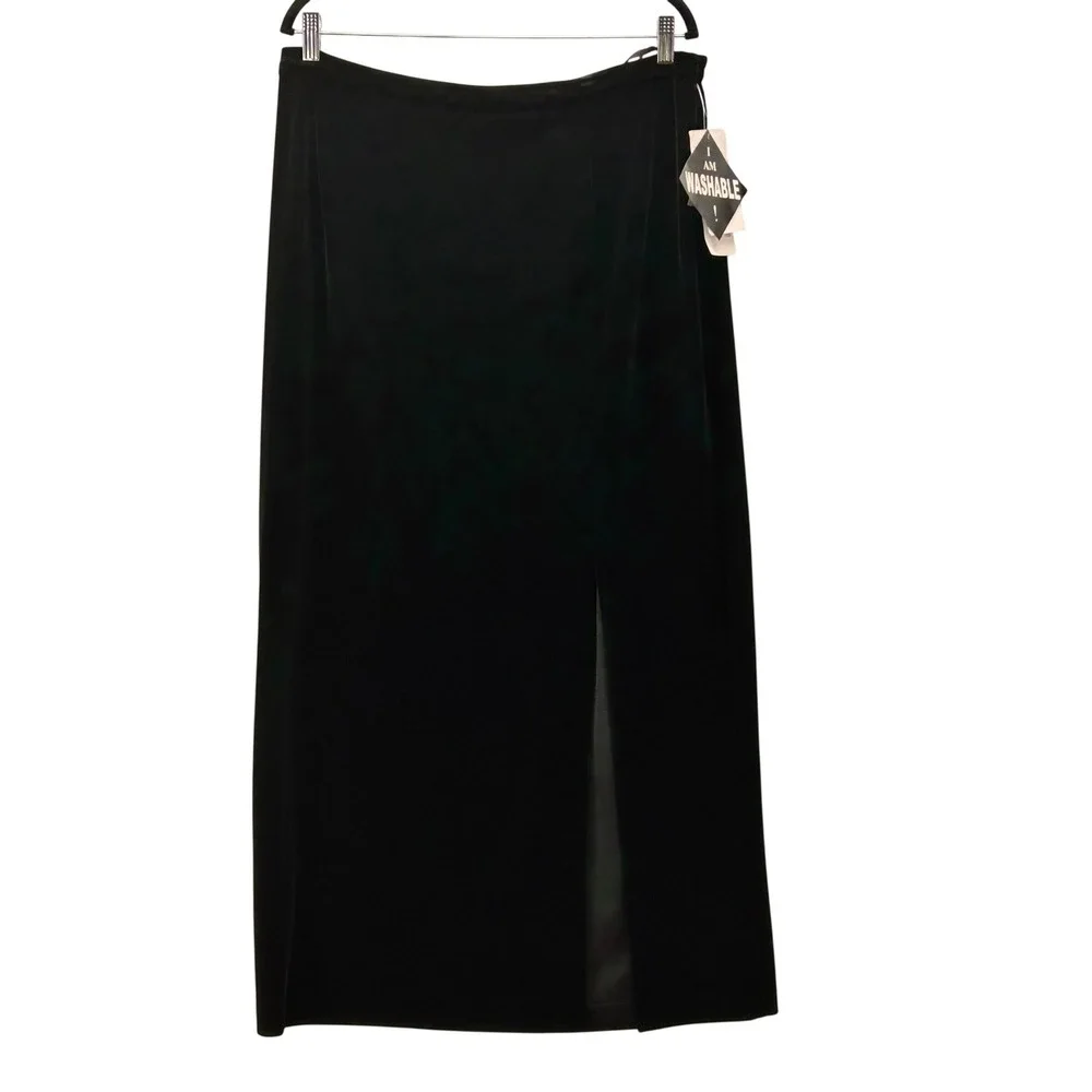 Velvet Maxi‎ Skirt Black 18W